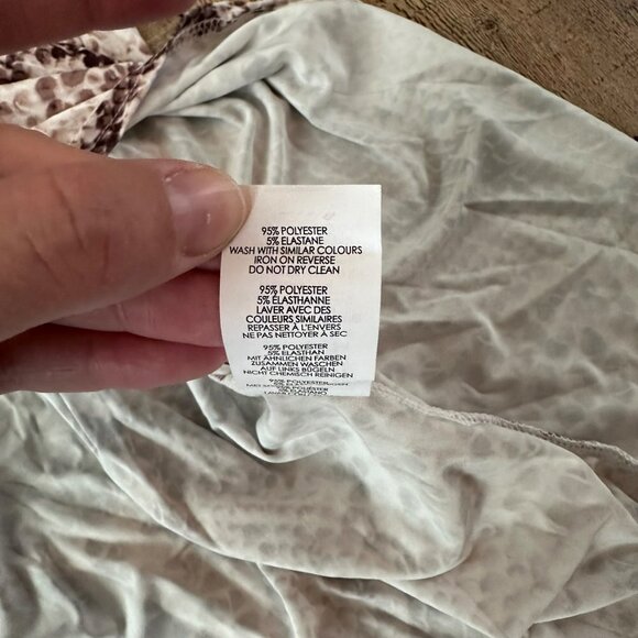 Boohoo plus slinky front midi dress snake brown and cream 26 - Picture 3 of 8